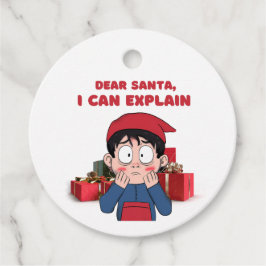 Sehr geehrter Weihnachtsmann, ich kann schuldiges Geschenkanhänger