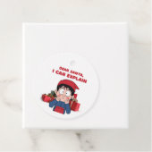 Sehr geehrter Weihnachtsmann, ich kann schuldiges Geschenkanhänger (Beispiel)