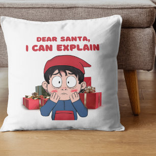 Sehr geehrter Weihnachtsmann, ich kann schuldiges Kissen