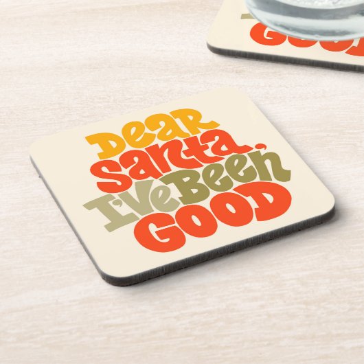 Sehr geehrter Weihnachtsmann - ich war ein gutes D Getränkeuntersetzer (Linke Seite)