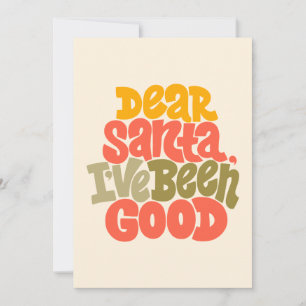 Sehr geehrter Weihnachtsmann - ich war ein gutes D Karte