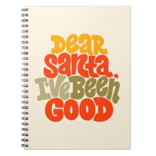 Sehr geehrter Weihnachtsmann - ich war ein gutes D Notizblock