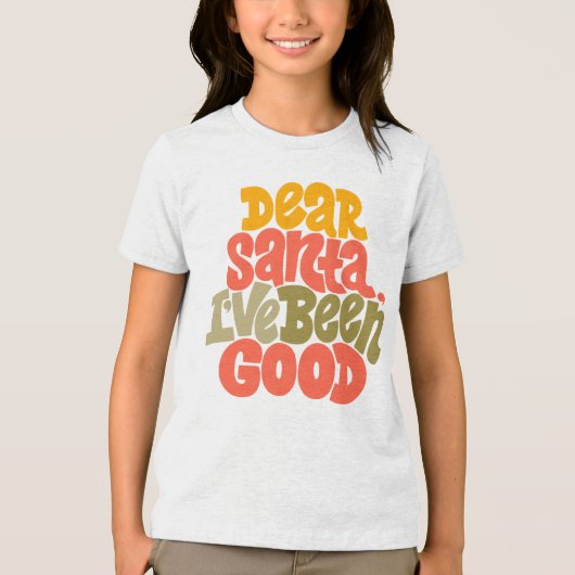 Sehr geehrter Weihnachtsmann - ich war ein gutes D Tri-Blend Shirt (Vorderseite)