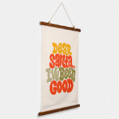 Sehr geehrter Weihnachtsmann - ich war ein gutes D Wandteppich Mit Holzrahmen (Gewinkelt)