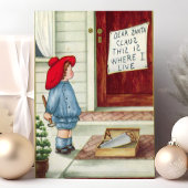 Sehr geehrter Weihnachtsmann Vintag Feiertagspostkarte