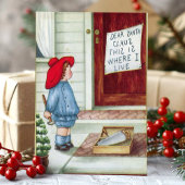 Sehr geehrter Weihnachtsmann Vintag Feiertagspostkarte