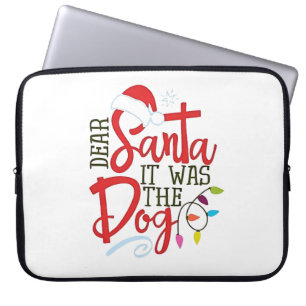 Sehr geehrter Weihnachtsmann war der Hund lustig Laptopschutzhülle