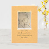 Sehr geehrtes Baby von der Mama zu sein Karte (Gelbe Blume)