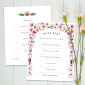 Sehr geehrtes Baby wünscht Wildblume Card - Dusty