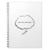 Sehr geehrtes Gott-Notebook Notizblock (Vorderseite)