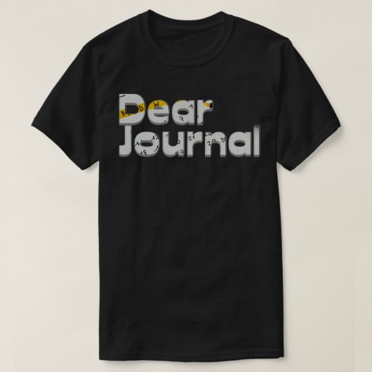 Sehr geehrtes Journal T-Shirt (Design vorne)