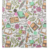 Sehr geehrtes Muster Duschvorhang (Vorderseite)