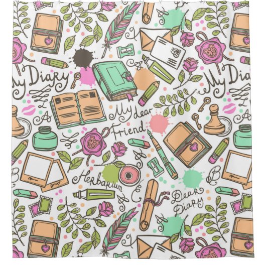 Sehr geehrtes Muster Duschvorhang (Vorderseite)