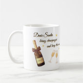 Sehr geehrtes Santa Champagner Design Kaffeetasse (Links)