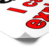 Sehr geehrtes Santa Funny Poster (Ecke)