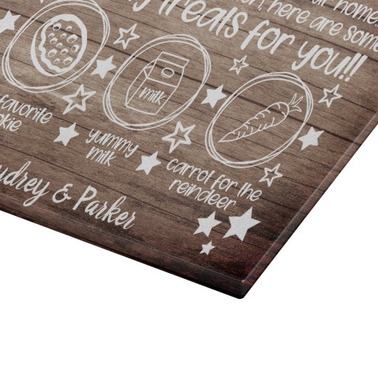 Sehr geehrtes Santa Serviertablett Schneidebrett (Ecke)