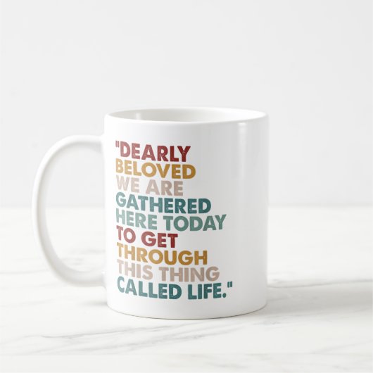 Sehr geliebt sind wir heute hier versammelt Q Kaffeetasse (Links)