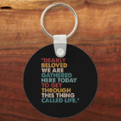 Sehr geliebt sind wir heute hier versammelt Q Schlüsselanhänger (Vorderseite)