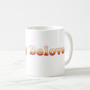 "Sehr geliebte" Bibelsprache mit goldenem Text Kaffeetasse