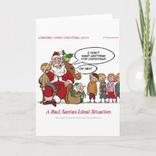 Sehr Gemeine Santa Ideal Situation Fantastisch Feiertagskarte
