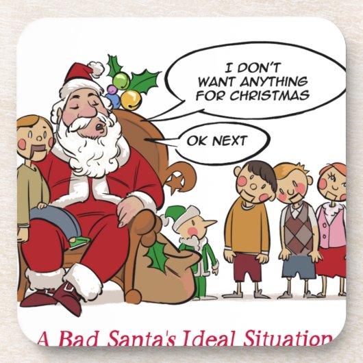 Sehr Gemeine Santa Ideal Situation Fantastisch Untersetzer (Vorderseite)