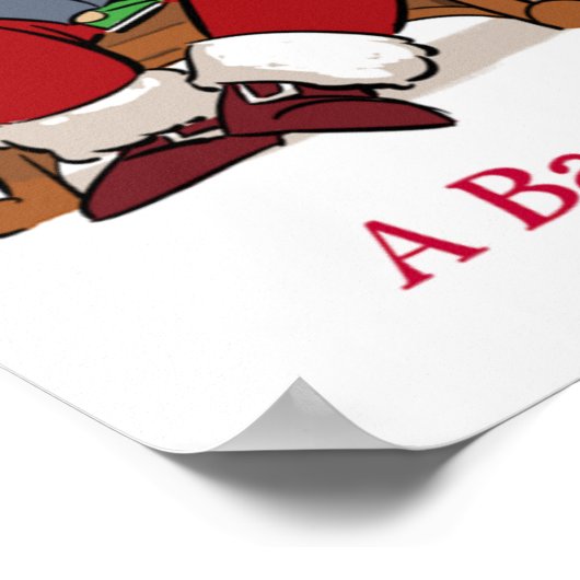 Sehr Gemeines Santa Funny Poster (Ecke)