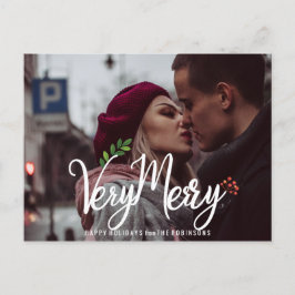 Sehr gemütlicher Urlaub elegant Feiertagspostkarte