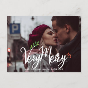 Sehr gemütlicher Urlaub elegant Feiertagspostkarte