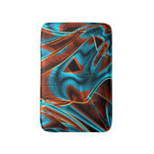 Sehr gezwirnt blau und rot mit Grooves Badematte (Vorderseite Vertikal)