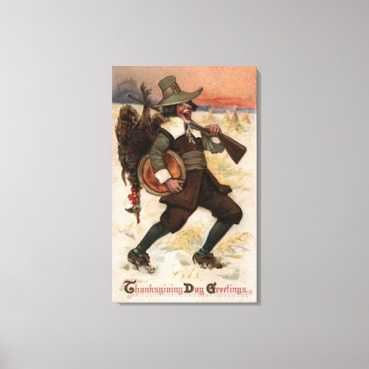 Sehr glücklich Türkei Hunter Leinwanddruck (Vorderseite)