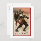 Sehr glücklich Türkei Hunter Postkarte (Vorne/Hinten)