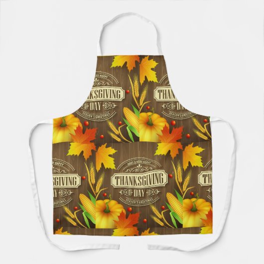 Sehr glücklicher Erntedanktag Schürze (Vorderseite)