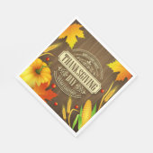 Sehr glücklicher Erntedanktag Serviette (Ecke)