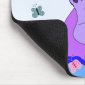 Sehr glückliches Nilpferd Mousepad (Ecke)