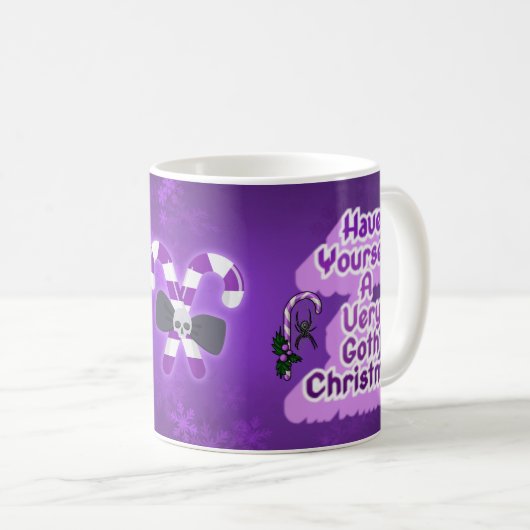 Sehr gothische Weihnachten Kaffeetasse (VorderseiteRechts)