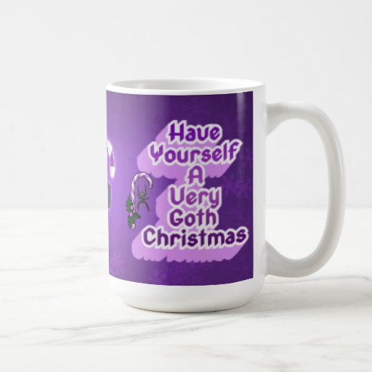 Sehr gothische Weihnachten Kaffeetasse (Rechts)