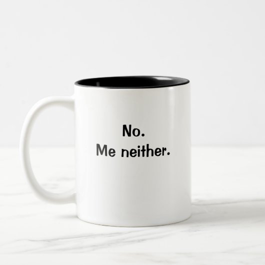 Sehr grausamer und lustiger Buchhalterwitz Zweifarbige Tasse (Links)