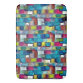 Sehr grobe Textur von bunten quadratischen Formen Badematte (Vorderseite Vertikal)