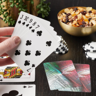 Sehr grobkörnig, virtuell in Pfirsich und Aqua & G Spielkarten