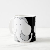 Sehr große graue Elefanten! Mug Kaffeetasse (Vorderseite Links)