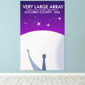 Sehr große Weltraumbeobachtungsstelle Weltraumkuns Leinwanddruck (Insitu (Holzboden))