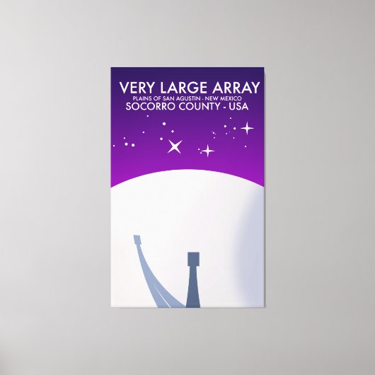 Sehr große Weltraumbeobachtungsstelle Weltraumkuns Leinwanddruck (Vorderseite)