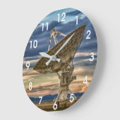 Sehr großes Array bei Sonnenuntergang Große Wanduhr (Winkel)