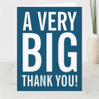 Sehr großes Dankeschön an die große Grußkarte