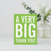 Sehr großes Dankeschön an die Postkarte (Stehend Vorderseite)