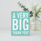 Sehr großes Dankeschön an die Postkarte (Stehend Vorderseite)