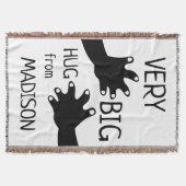 Sehr großes HUG von Ihnen Geschenk Baumwollfässer Decke (Vorderseite)