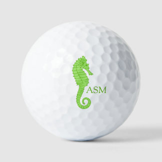 Sehr grüne Seepferdchen-Golfbälle Golfball