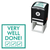 "SEHR GUT GETAN!" Briefmarke aus Kautschuk Permastempel (Beispiel)