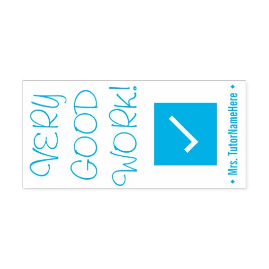 "SEHR GUTE ARBEIT!" Briefmarke aus Kautschuk Permastempel (Design)